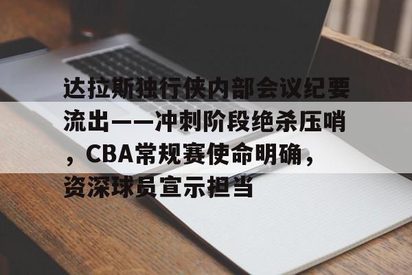 爱游戏网址-达拉斯独行侠内部会议纪要流出——冲刺阶段绝杀压哨，CBA常规赛使命明确，资深球员宣示担当的简单介绍